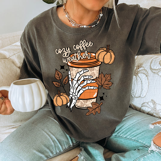 Cozy Coffee Weather DTF Transfers