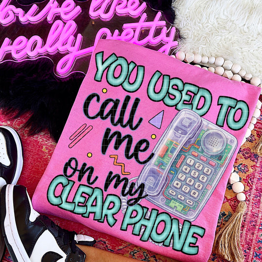 Clear Phone DTF Transfer