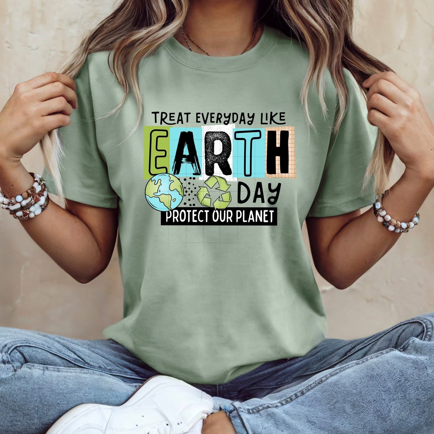 Earth Day DTF Transfer