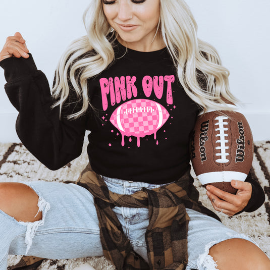 Pink Out Football DTF Transfers
