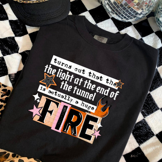 Fire DTF Transfer