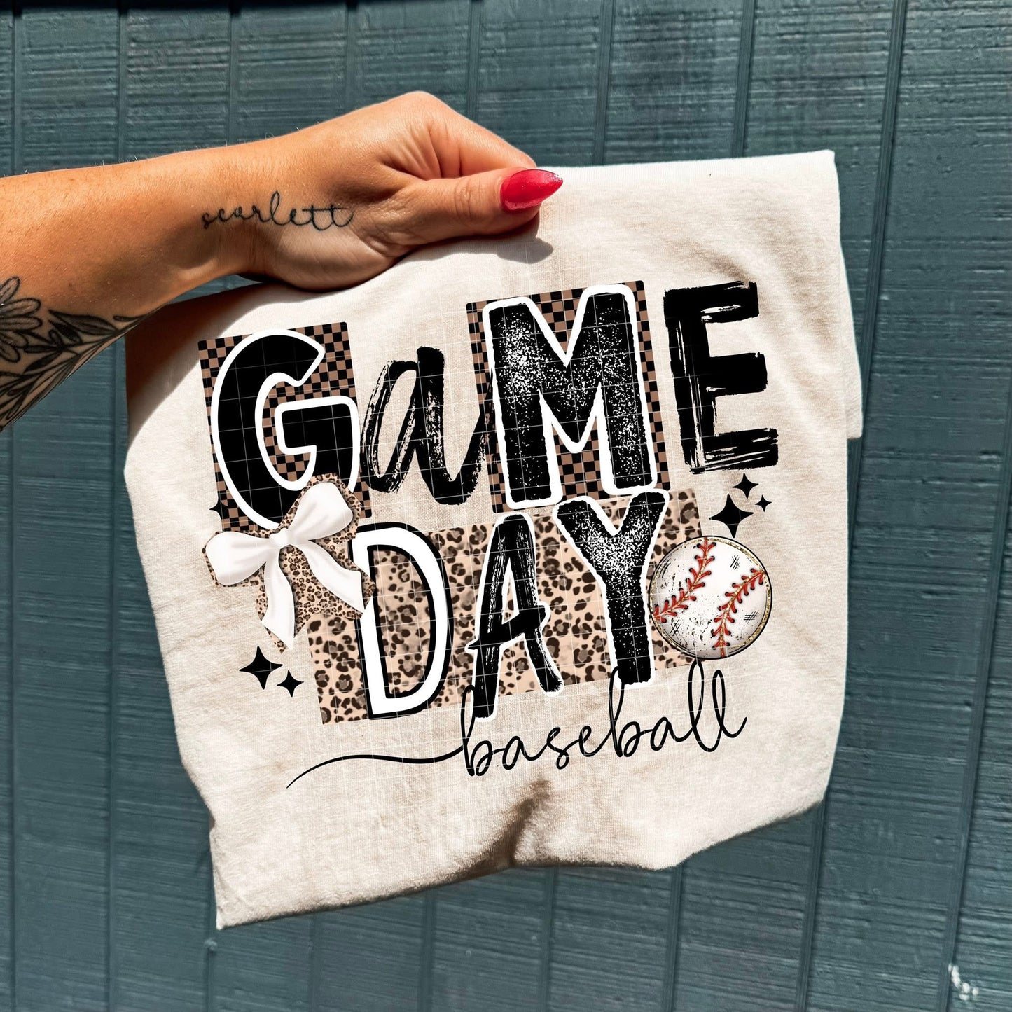 Game Day Baseball DTF Transfer