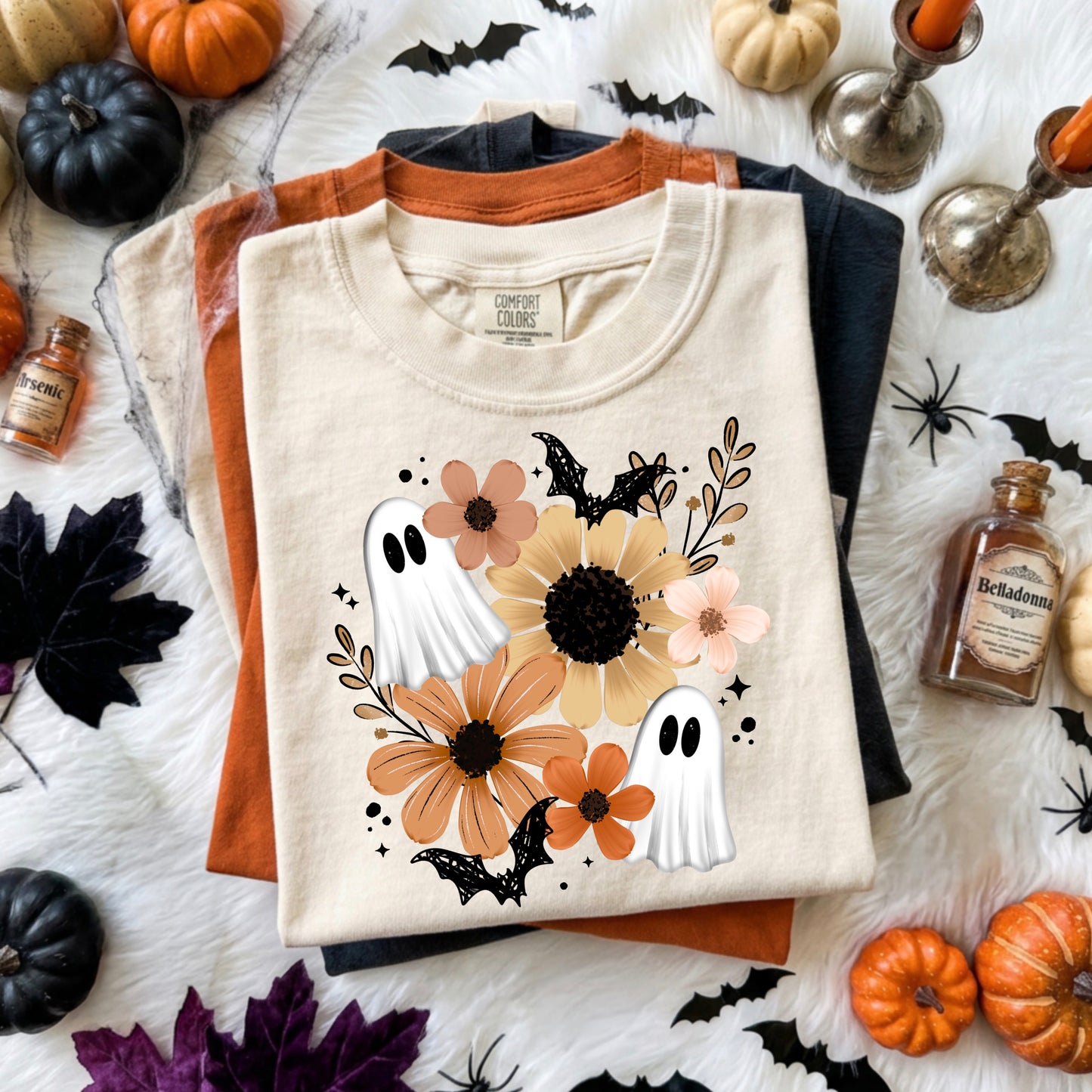 Floral Ghosts DTF Transfer