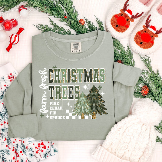 Christmas Trees DTF Transfer