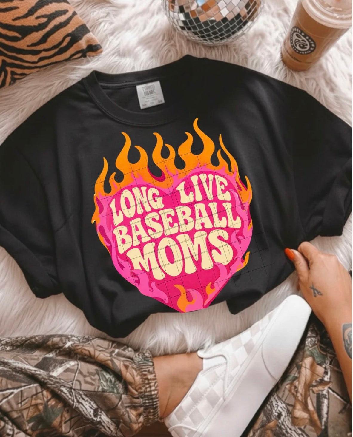 Long Live Baseball Moms DTF Transfer