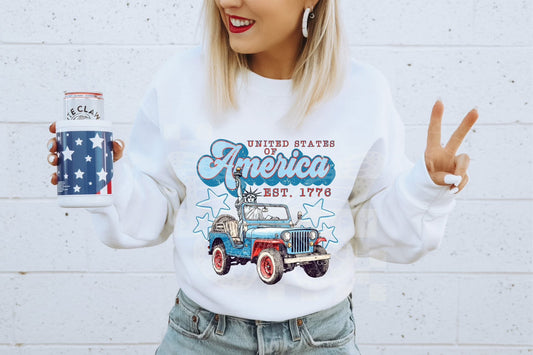 America EST 1776 DTF Transfer