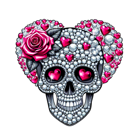 Diamond Skull DTF Transfer