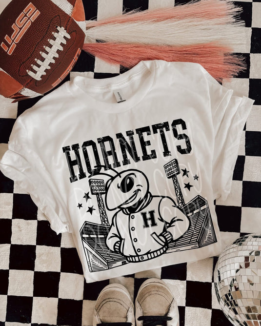 Hornets Letterman DTF Transfer