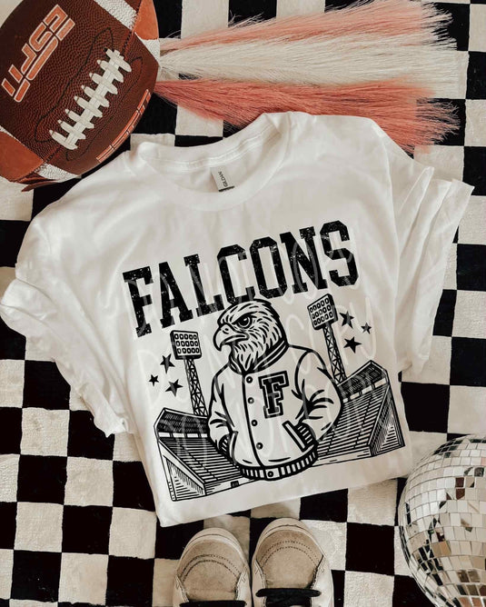 Falcons Letterman DTF Transfer