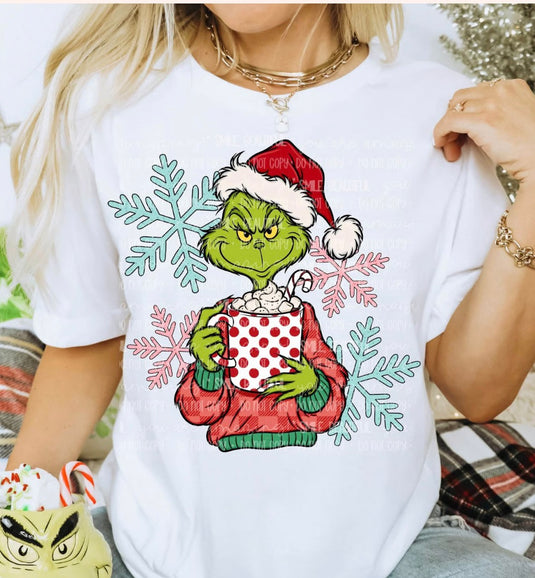 Preppy Grinchh DTF Transfers