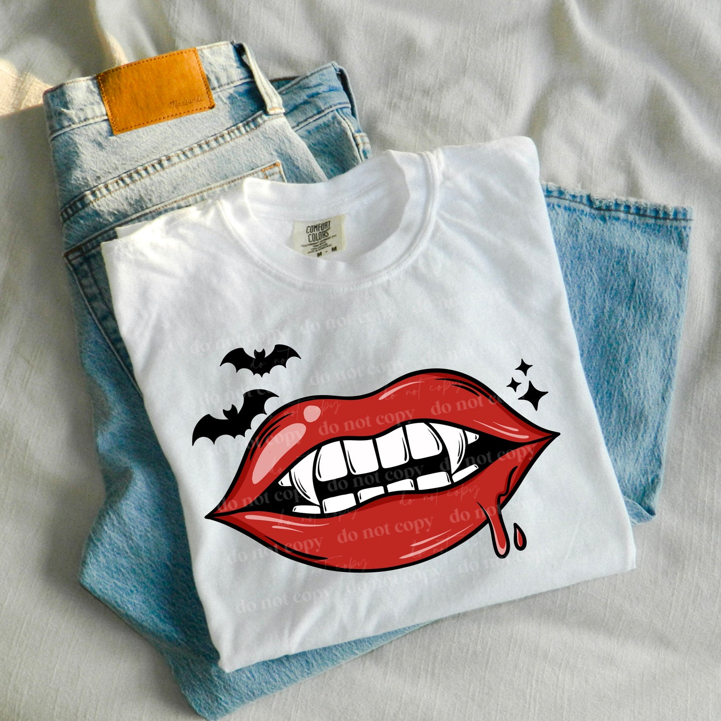 Vampire Teeth DTF Transfer