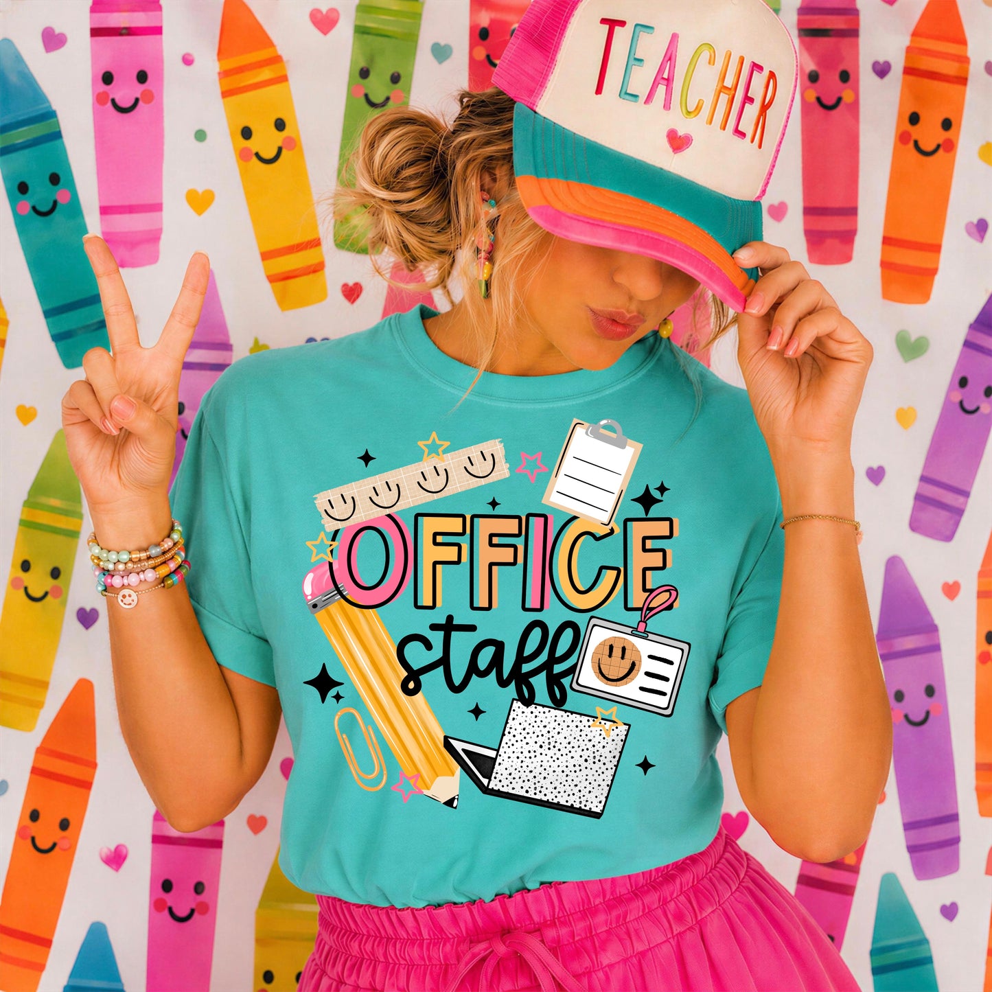 Office Staff DTF Transfer