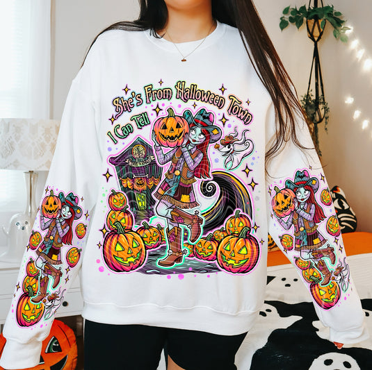 She's From Halloween Town DTF Transfer RIGHT SLEEVE