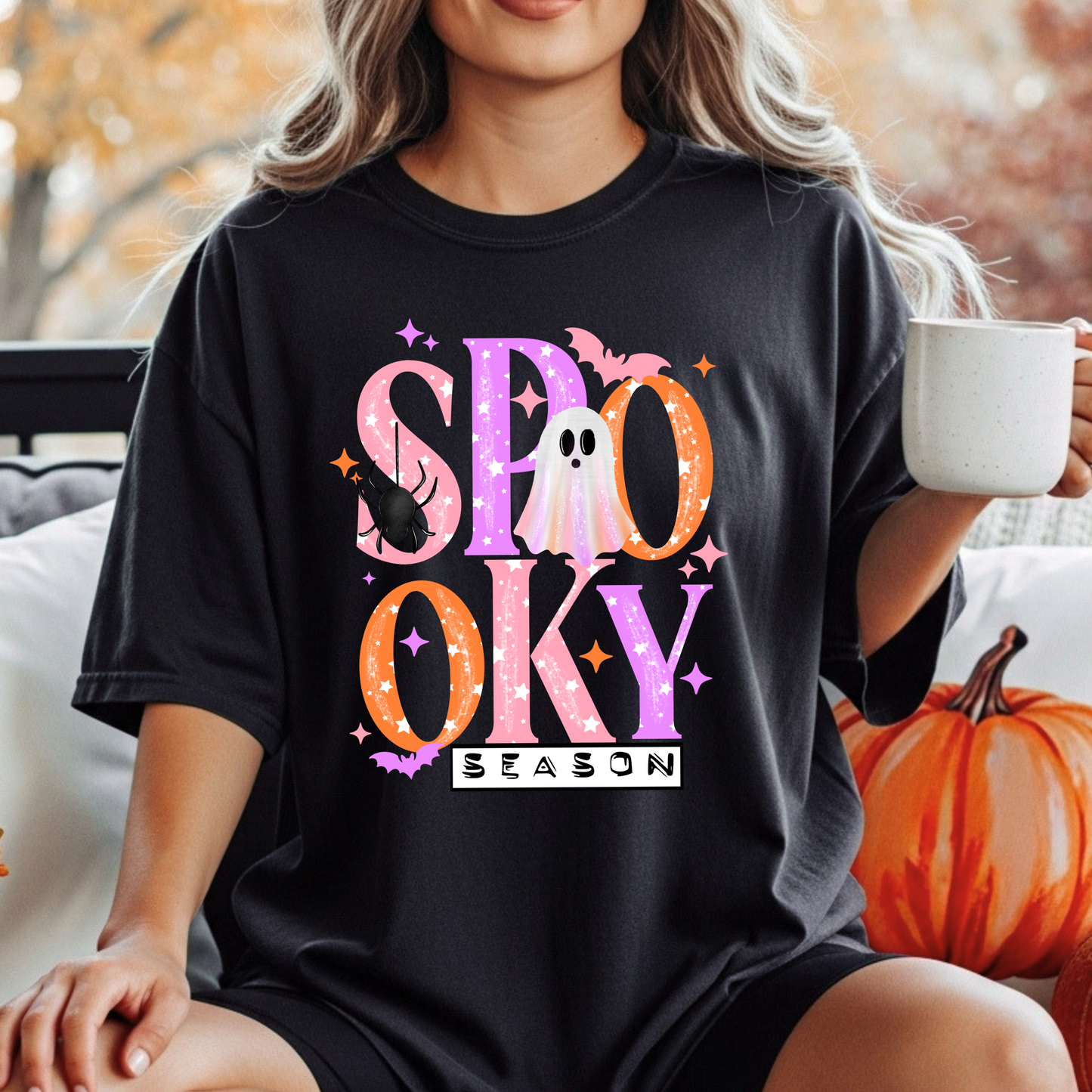 Orange Spooky DTF Transfer