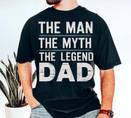 The Man The Myth DTF Transfer