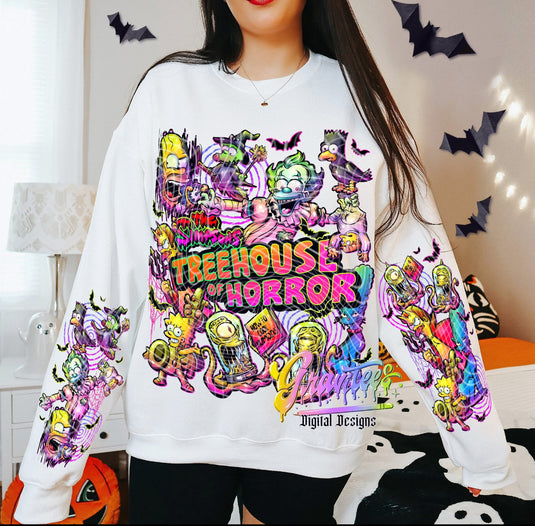 Treehouse of Horror DTF Transfer LEFT SLEEVE ONLY