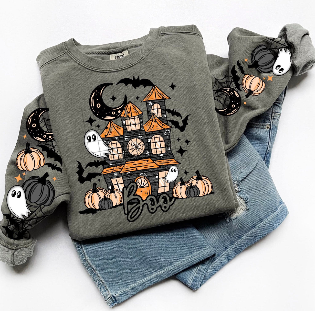 BOO DTF Transfer FRONT ONLY