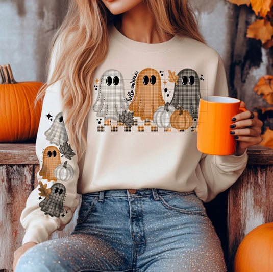 Hello Autumn DTF Transfer SLEEVE ONLY