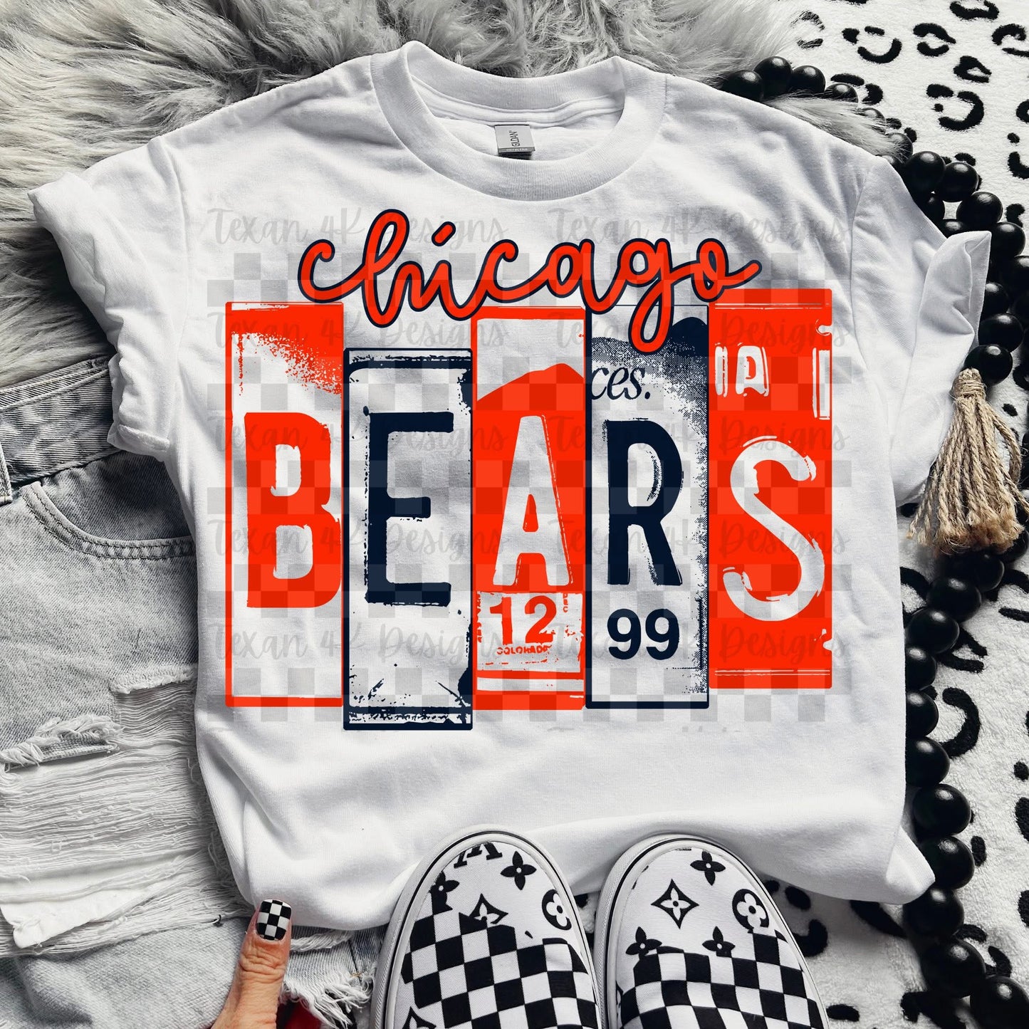 Chic Bears Plate DTF Transfer