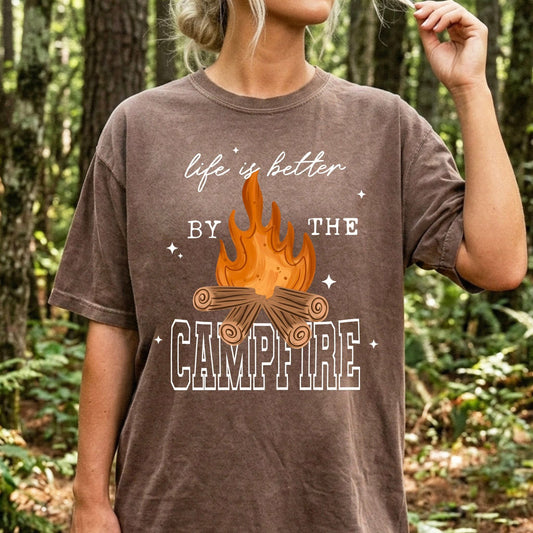 Life is better by the Campfire DTF Transfer