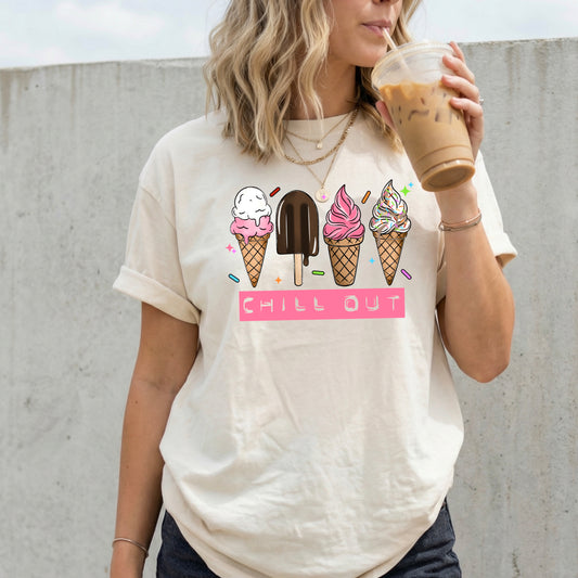 Chill Out Ice Cream DTF Transfer