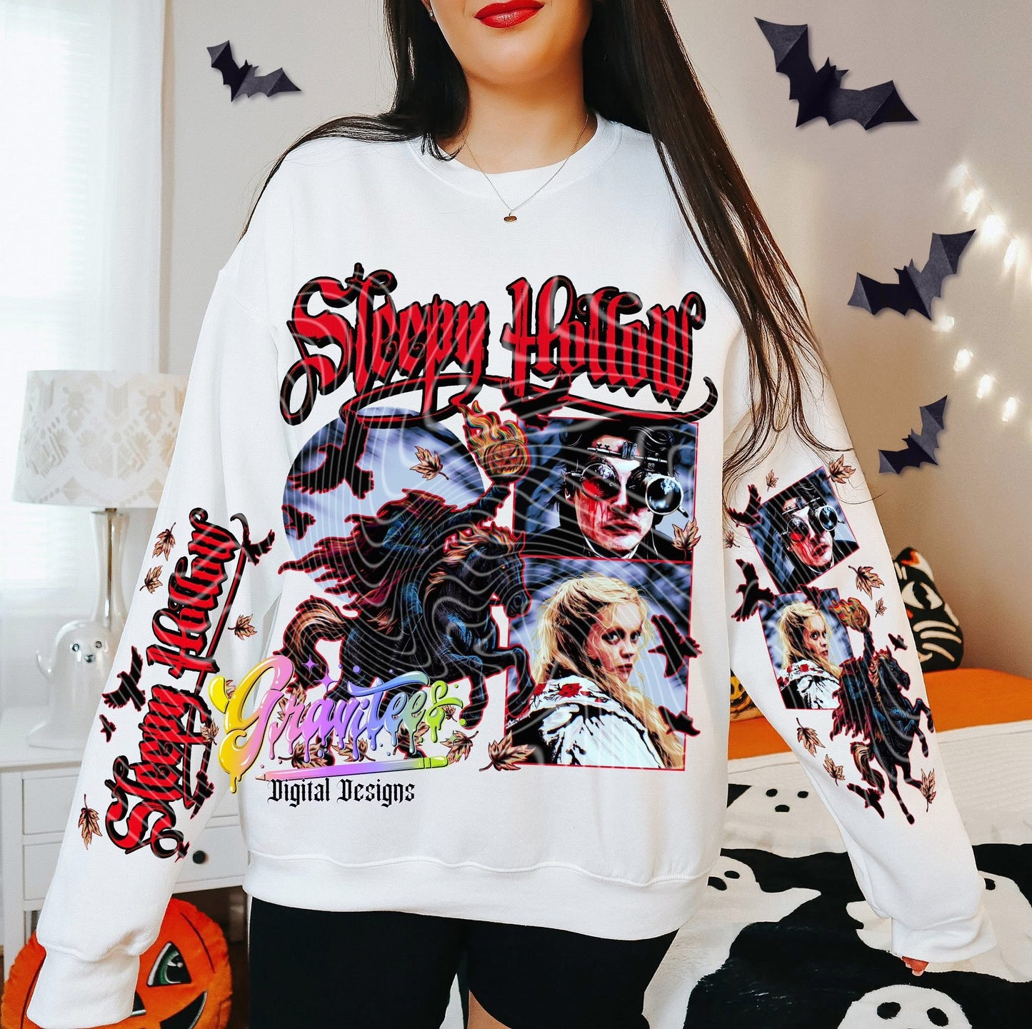 Sleepy Hollow DTF Transfer LEFT SLEEVE ONLY