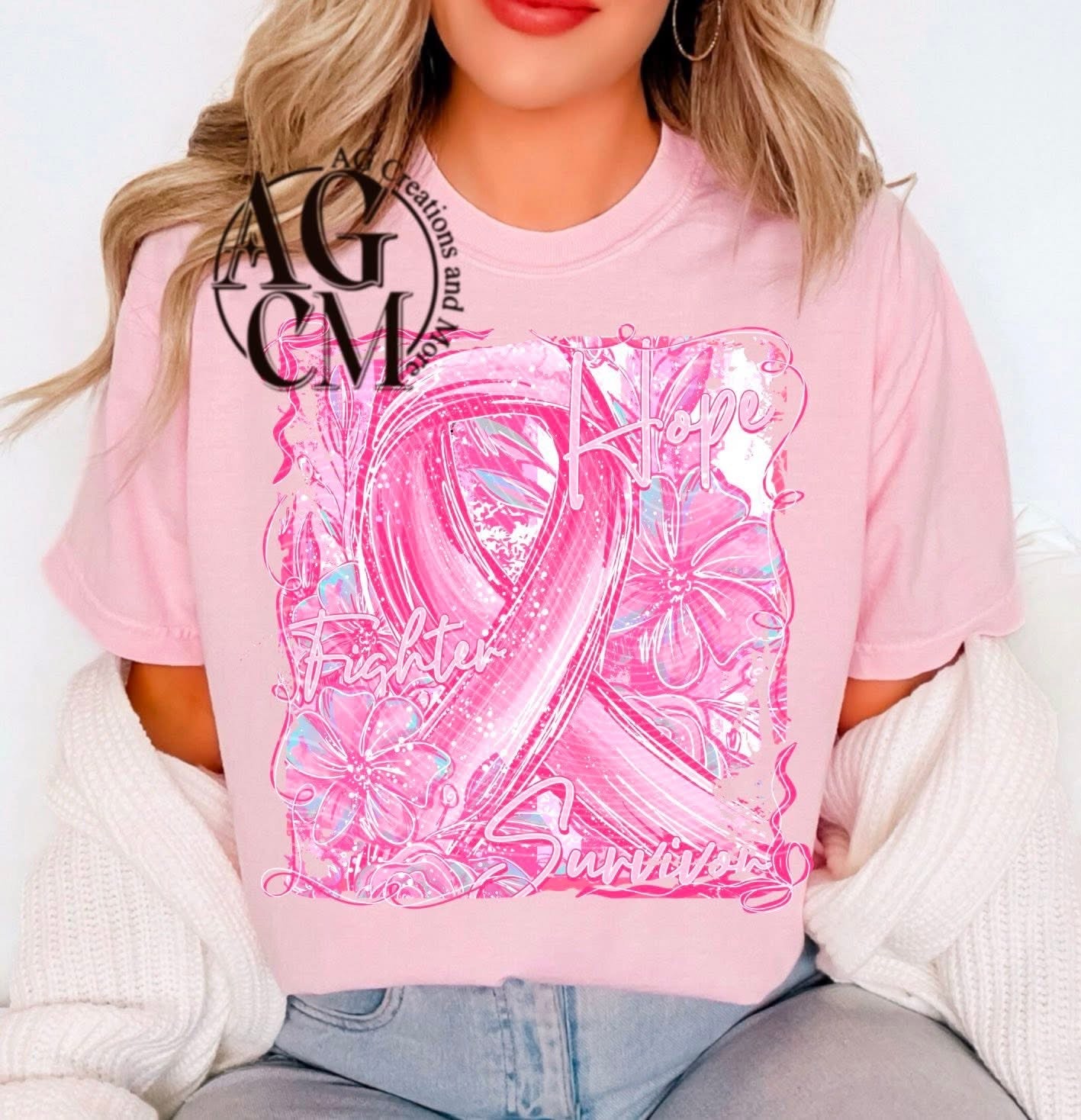 Pink Ribbon DTF Transfer Sleeve