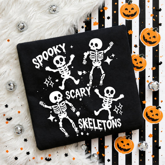 Spooky Scry Skeletons DTF Transfers
