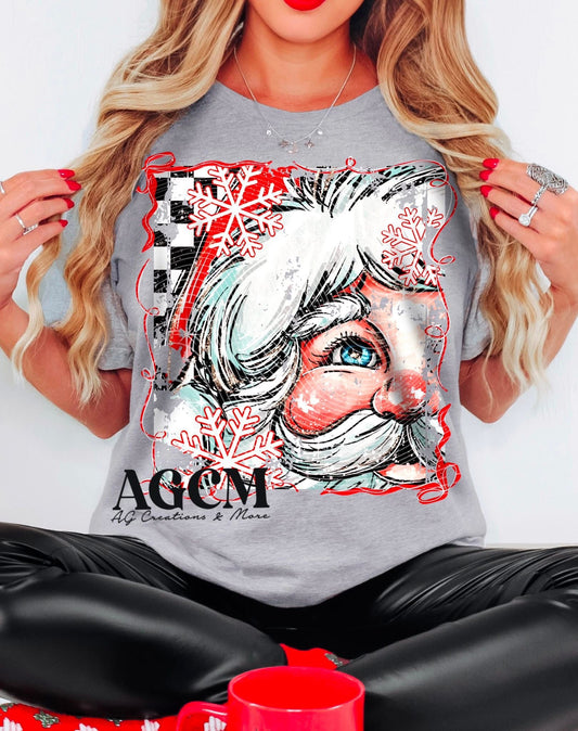 Twinkle Santa DTF Transfer