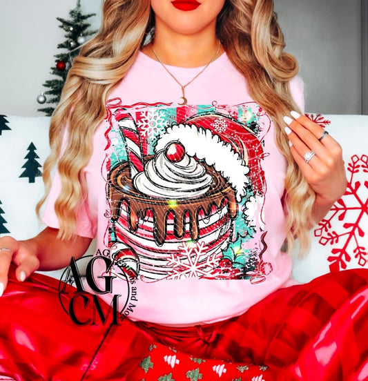Xmas Hot Cocoa DTF Transfer