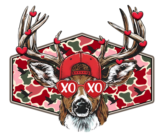 Valentine Buck DTF Transfer