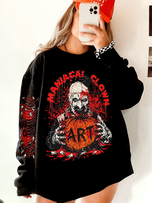 Maniacal Clown DTF Transfer FRONT ONLY