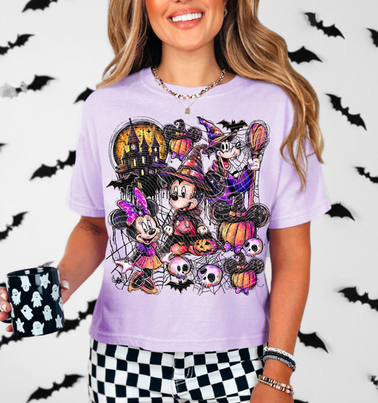 Spooky Mouse DTF Transfer