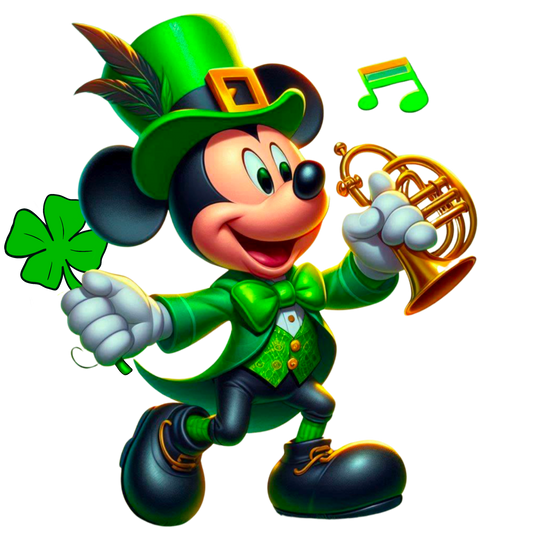 Mouse Clover DTF Transfer