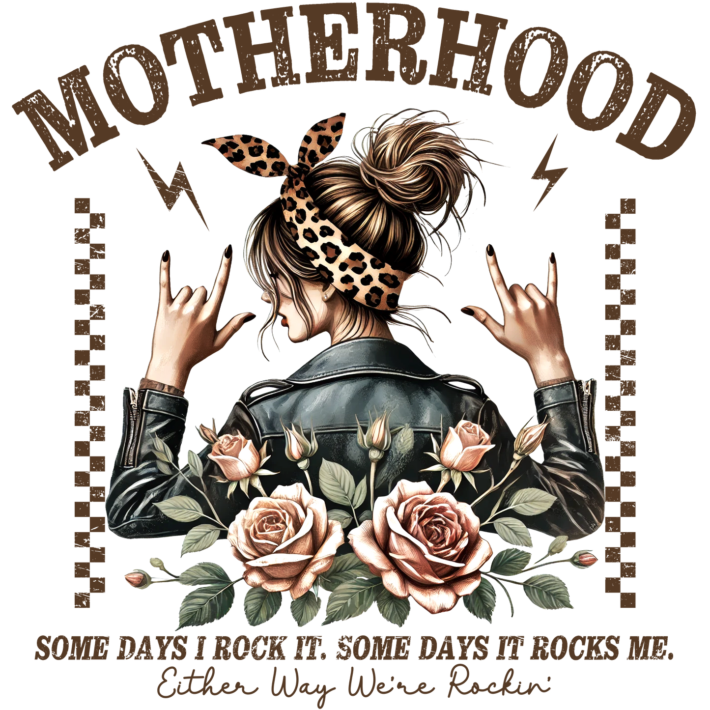 Motherhood Mama Rock- DTF TRANSFER