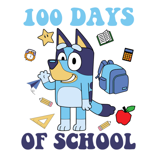 100 Days Bluey DTF Transfer