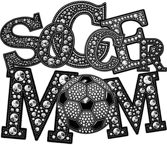 Rhinestone Soccer Mom DTF Transfer