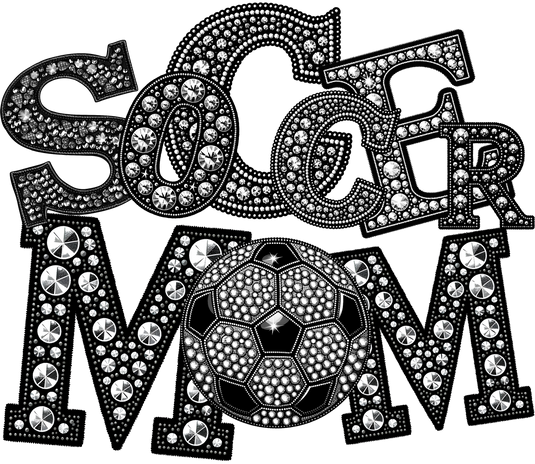 Rhinestone Soccer Mom DTF Transfer