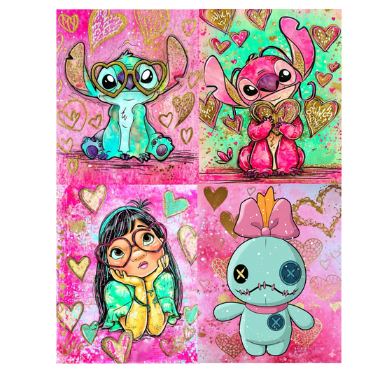 Stitch Valentine DTF Transfer