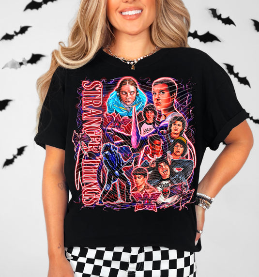 Stranger Things with Words DTF Transfer