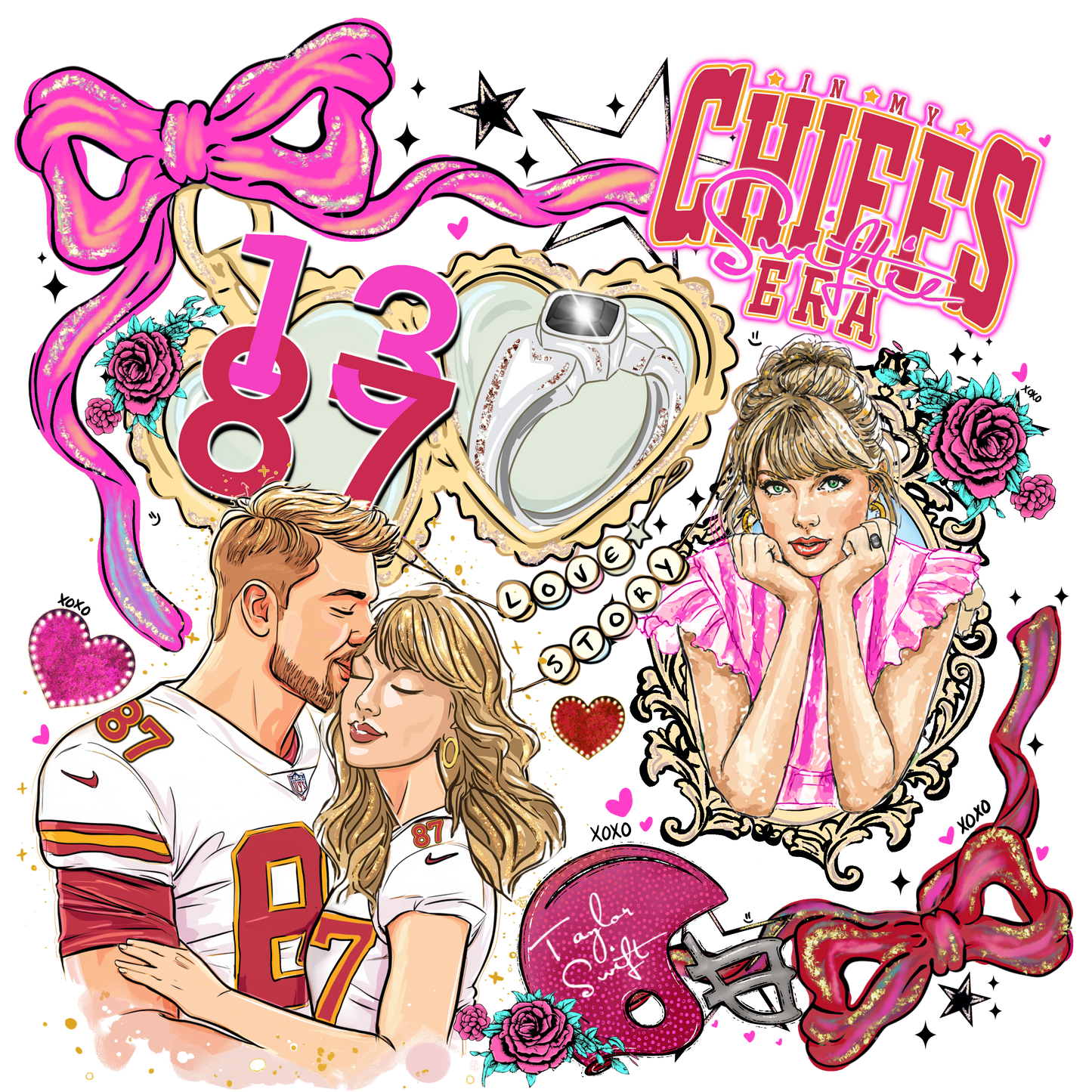 Love Story Locket DTF Transfer