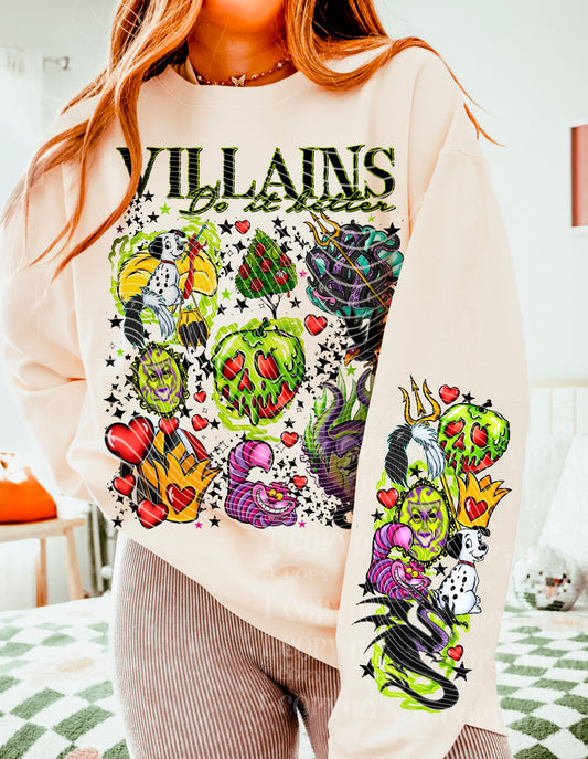 VILLIANS DTF Transfer SLEEVE ONLY