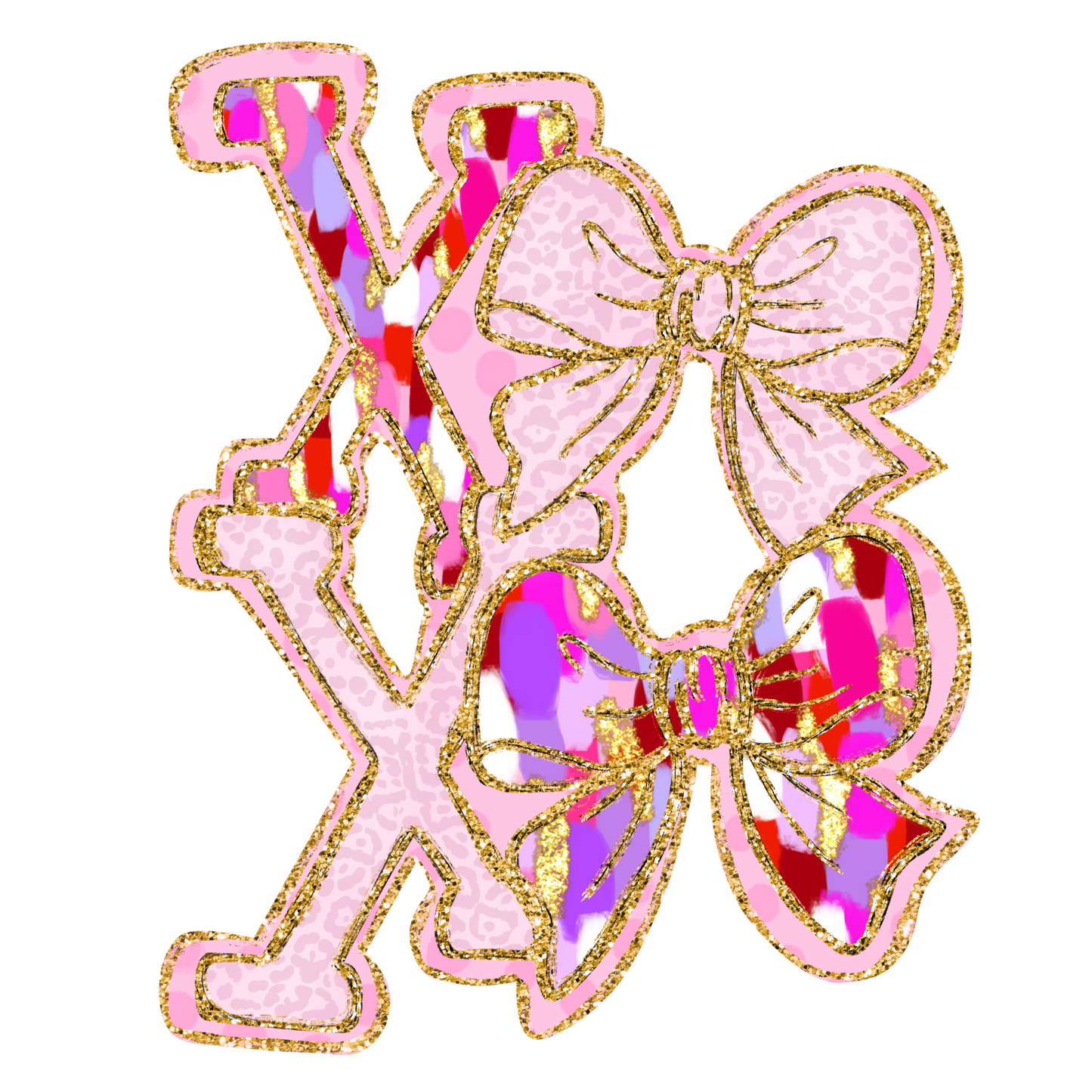 XOXO Bow DTF Transfer