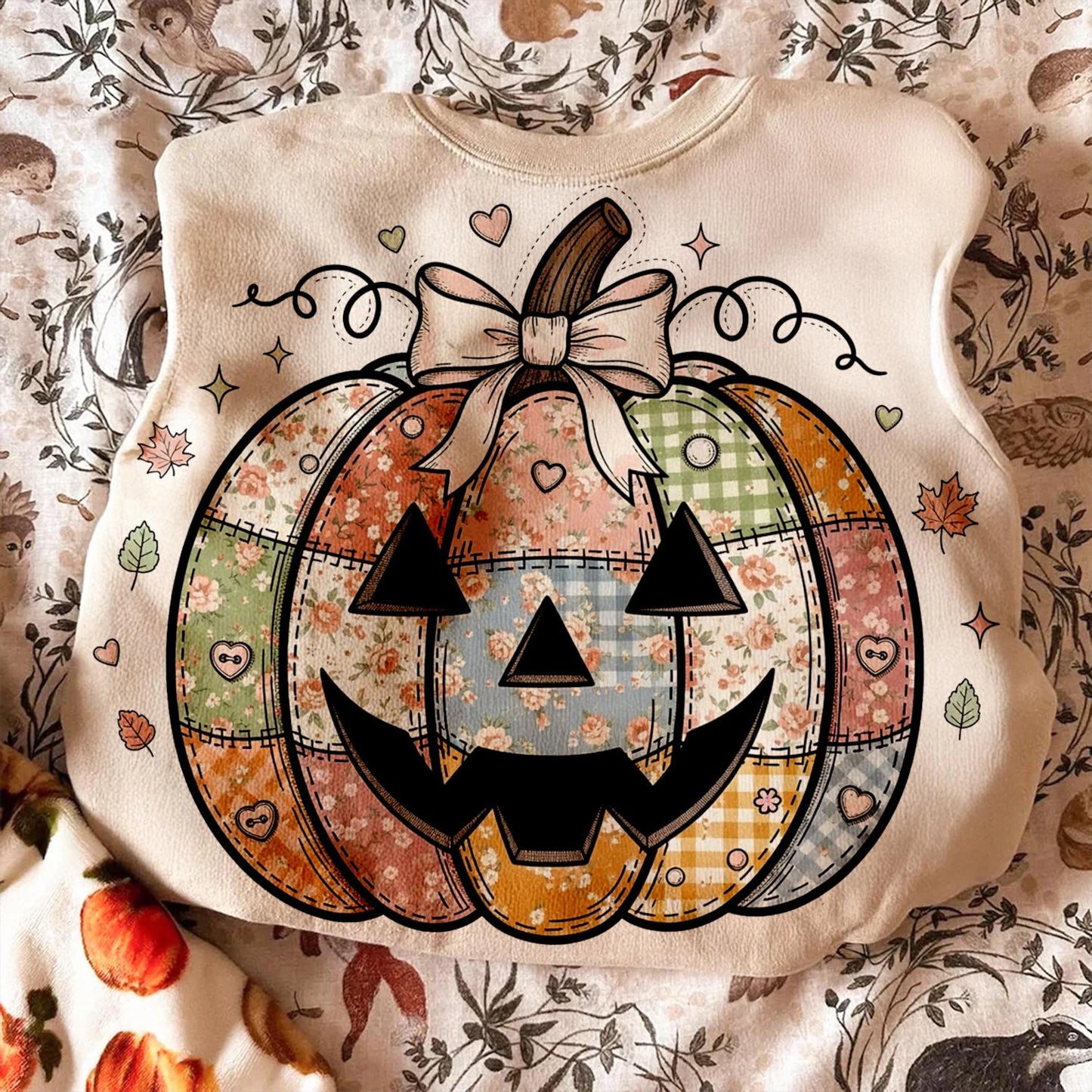 PATCHED PUMPKIN DTF Transfer