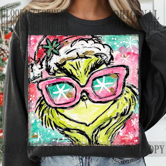 Preppy Grinchmas DTF Transfer