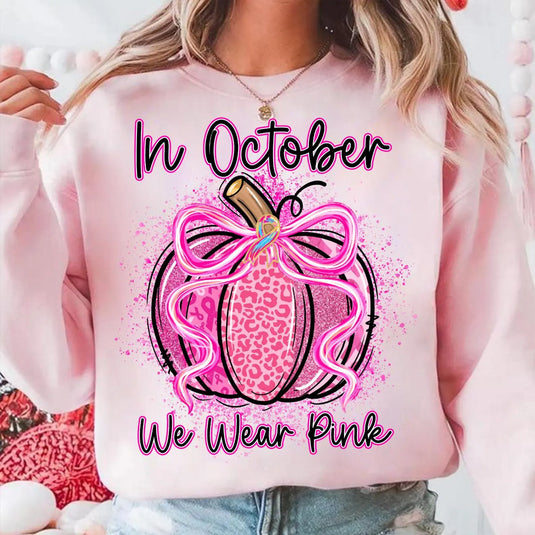 In October We Wear Pink DTF Transfers