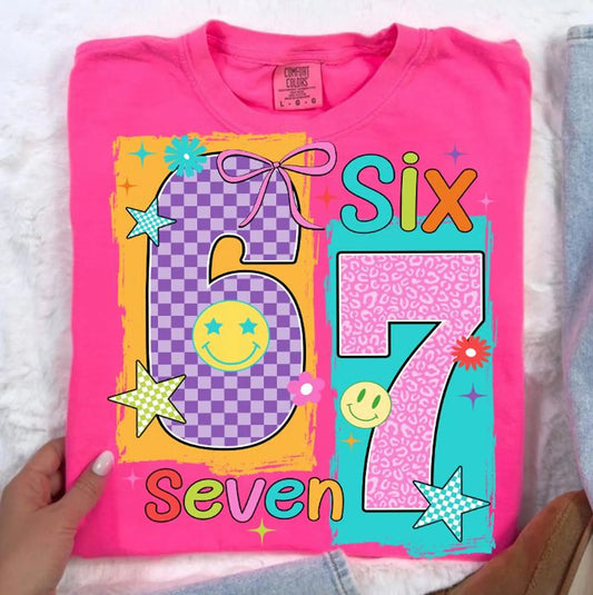 Happy Six Seven DTF Transfer