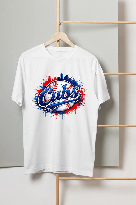 Cubs Drip DTF Transfer