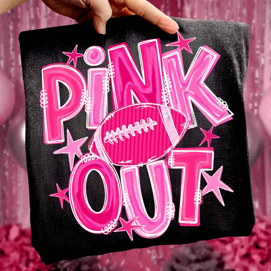 Pink Out DTF Transfers