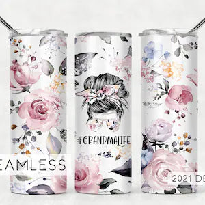 Grandma Life 20oz Tumbler Wrap - SUBLIMATION TRANSFER